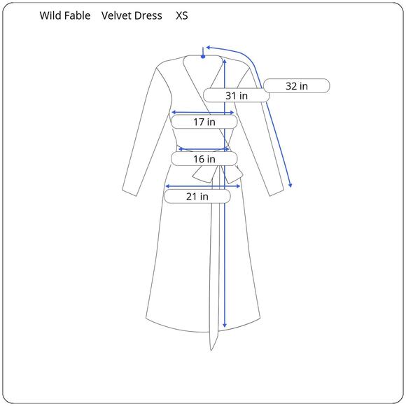 Velvet Floral Print Whimsygoth Fairy Long Sleeve Mini Dress Womens XS Wild Fable - Picture 8 of 8